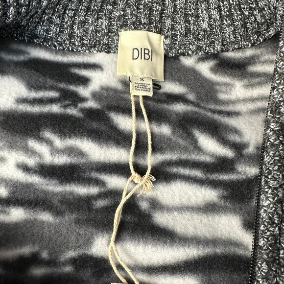 DiBi Men's Full Zip Patchwork Quilted Cardigan Sweater, Size‎ Small, Dark Gray - Picture 9 of 12